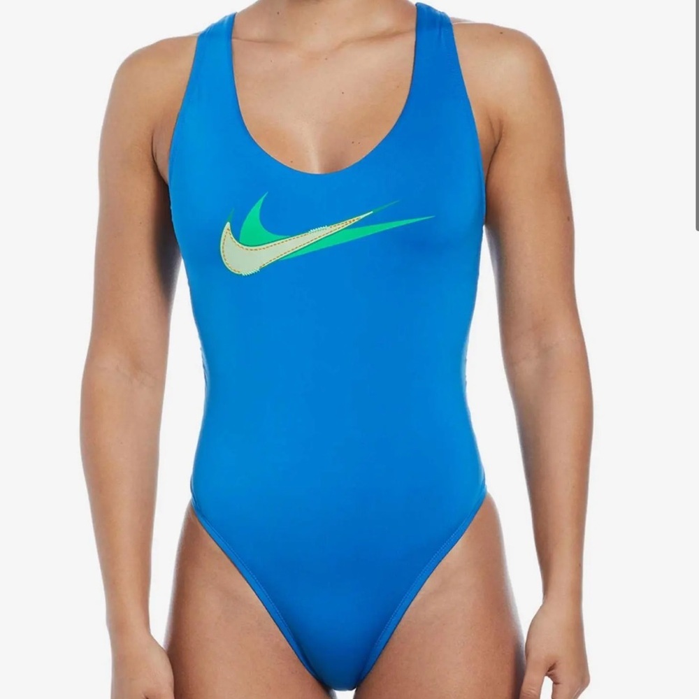 Nike Women's Vibrant Blue One-Piece Swimsuit NWT